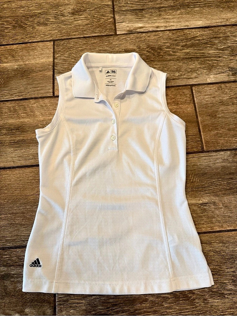 adidas ClimaCool Women's Golf Polo Tank in White Size XS